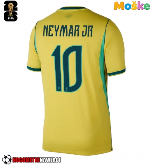 Moške Nogometnih dresov Brazilija Neymar Jr #10 Domači SP 2026 Kratki rokavi Moške Nogometnih dresov Brazilija Neymar Jr #10 Domači SP 2026 Kratki rokavi